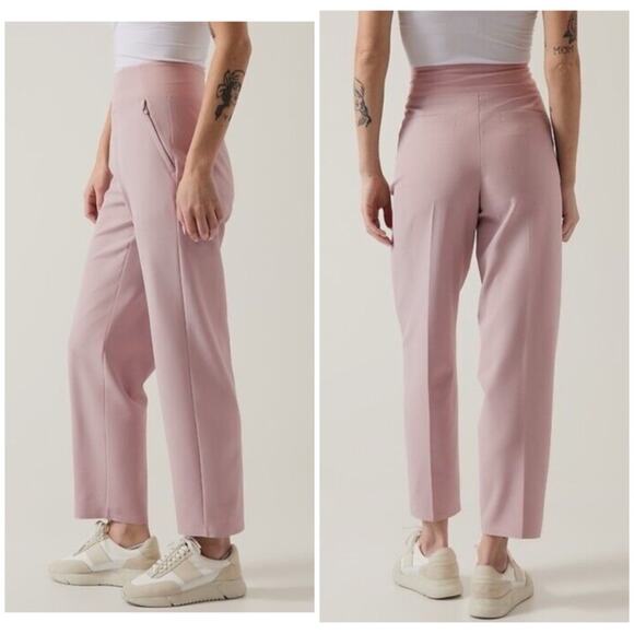 Athleta Pants - Athleta Endless high rise slacks Pants Smoked Mauve pink 6